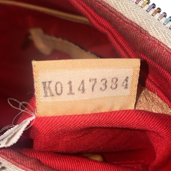 Vintage Dooney & Bourke Tan/Rainbow Hobo Shoulder Bag - Picture 12 of 17